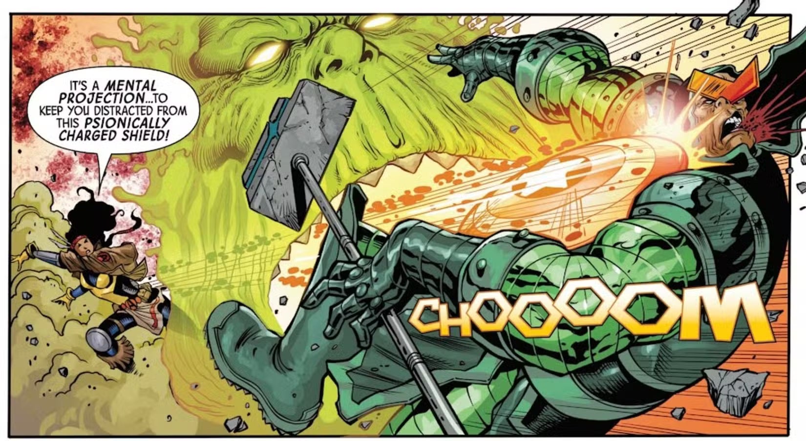 Dani Moonstar desata el verdadero poder del escudo de Steve Rogers