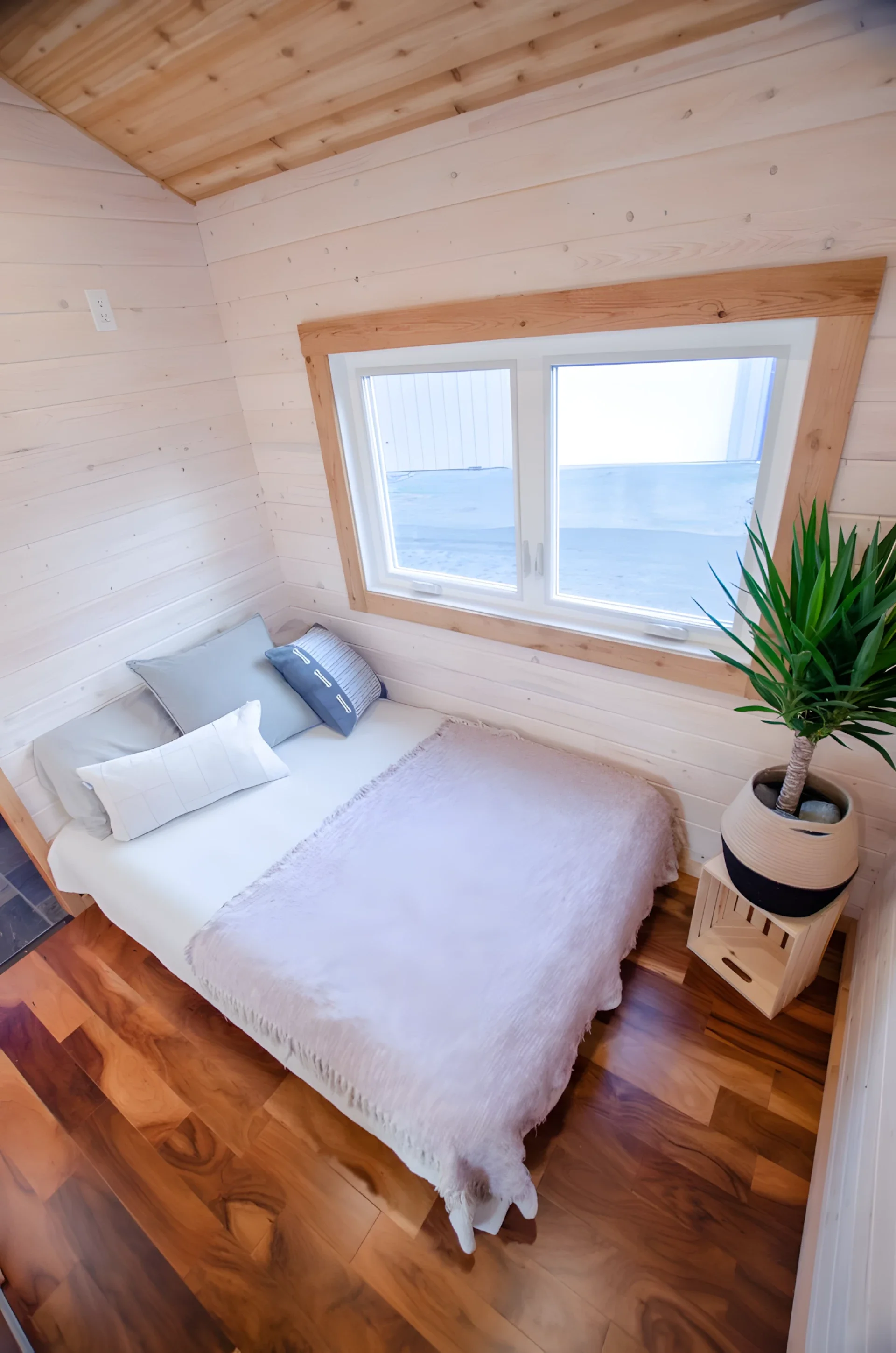 Dormitorio de la casa prefabricada Huckleberry de Rewild Houses