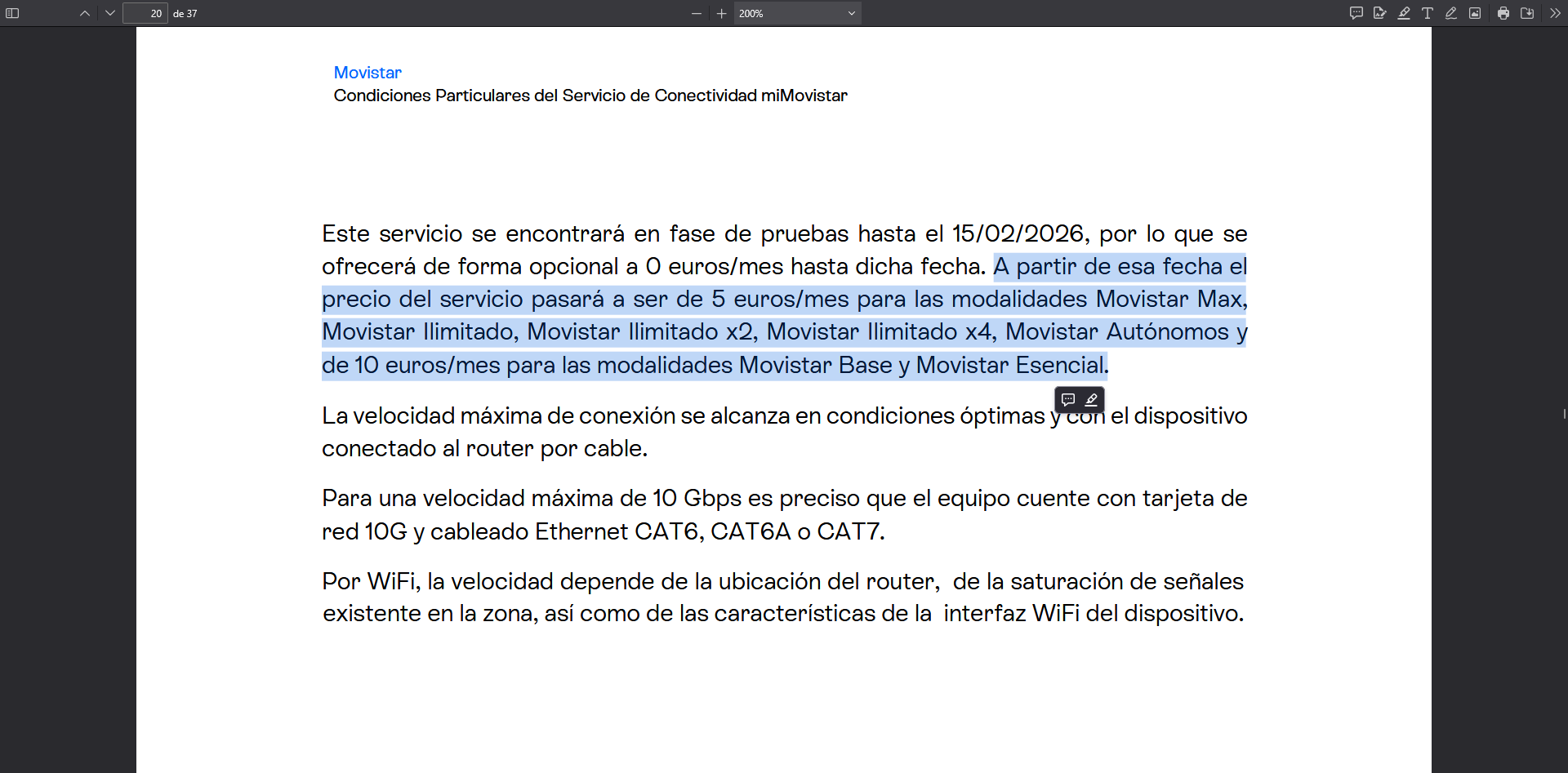 Movistar revela lo que cuesta su nueva velocidad de 10 Gb: un extra de ...