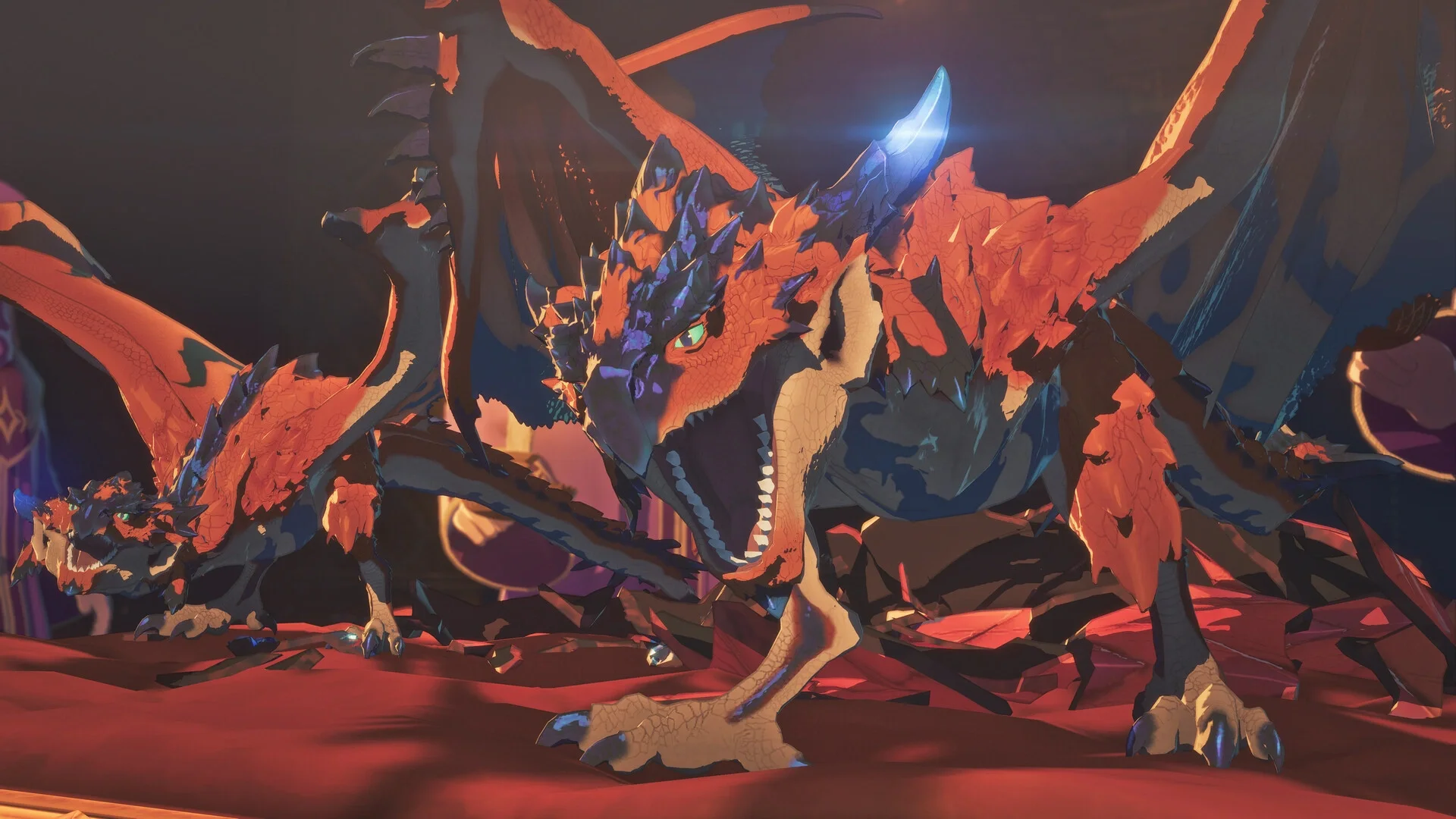 Captura de una cinemática de Monster Hunter Stories 3