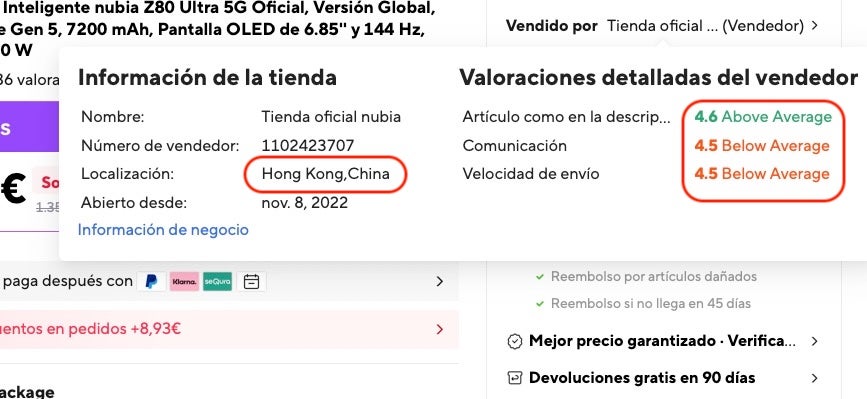 Los envíos desde China pueden demorarse bastante