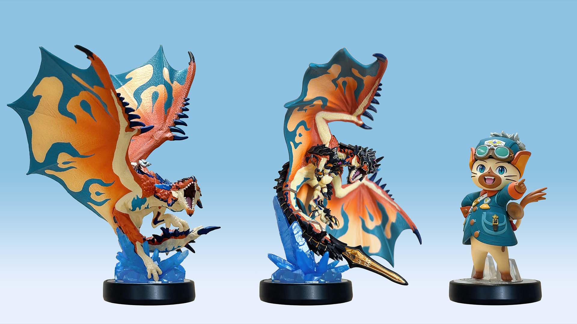 Estos son los tres amiibo de Monster Hunter Stories 3: Twisted Reflection