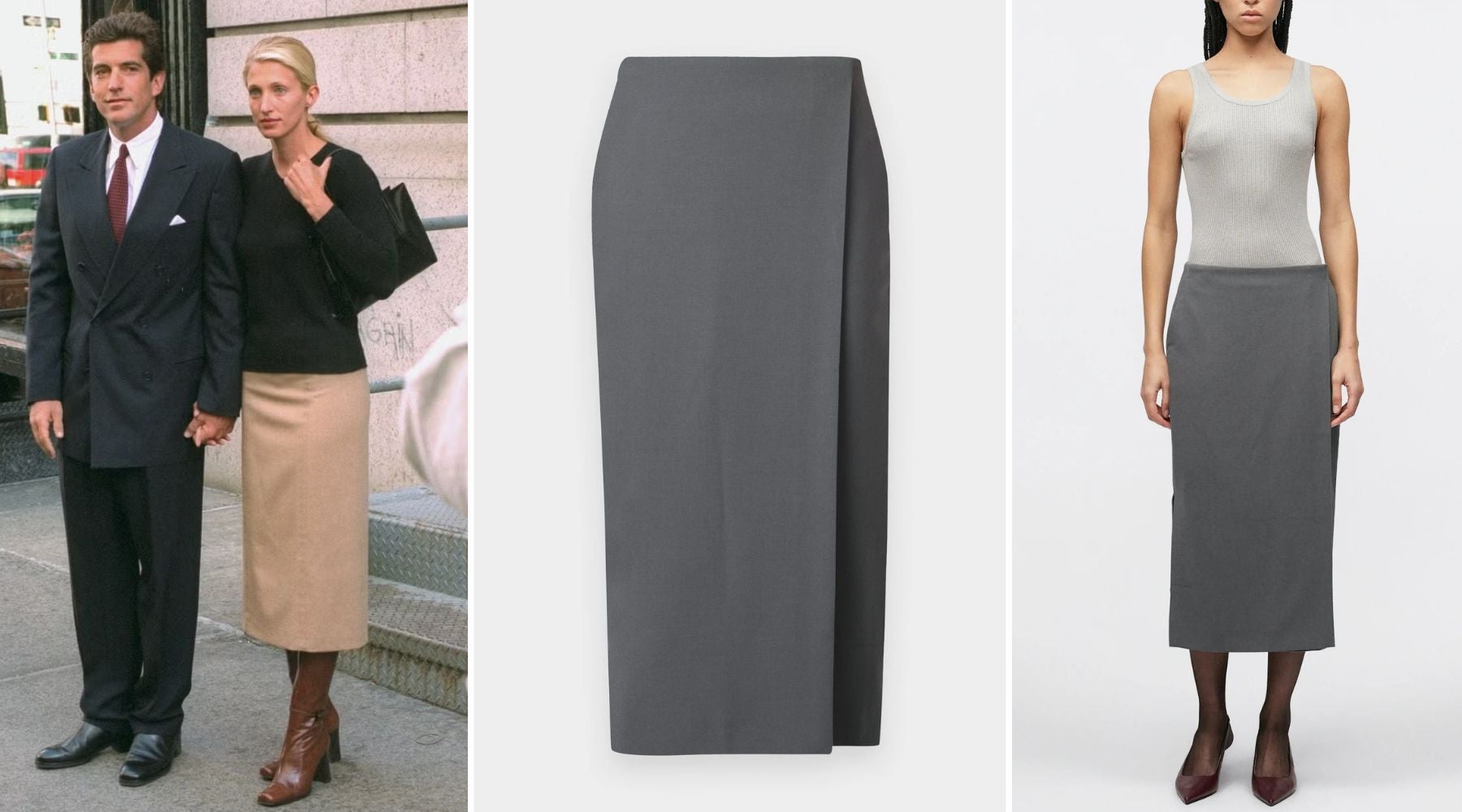 Falda Suiting Midi Skirt de Calvin Klein (97,95 €) | Getty Images y Zalando