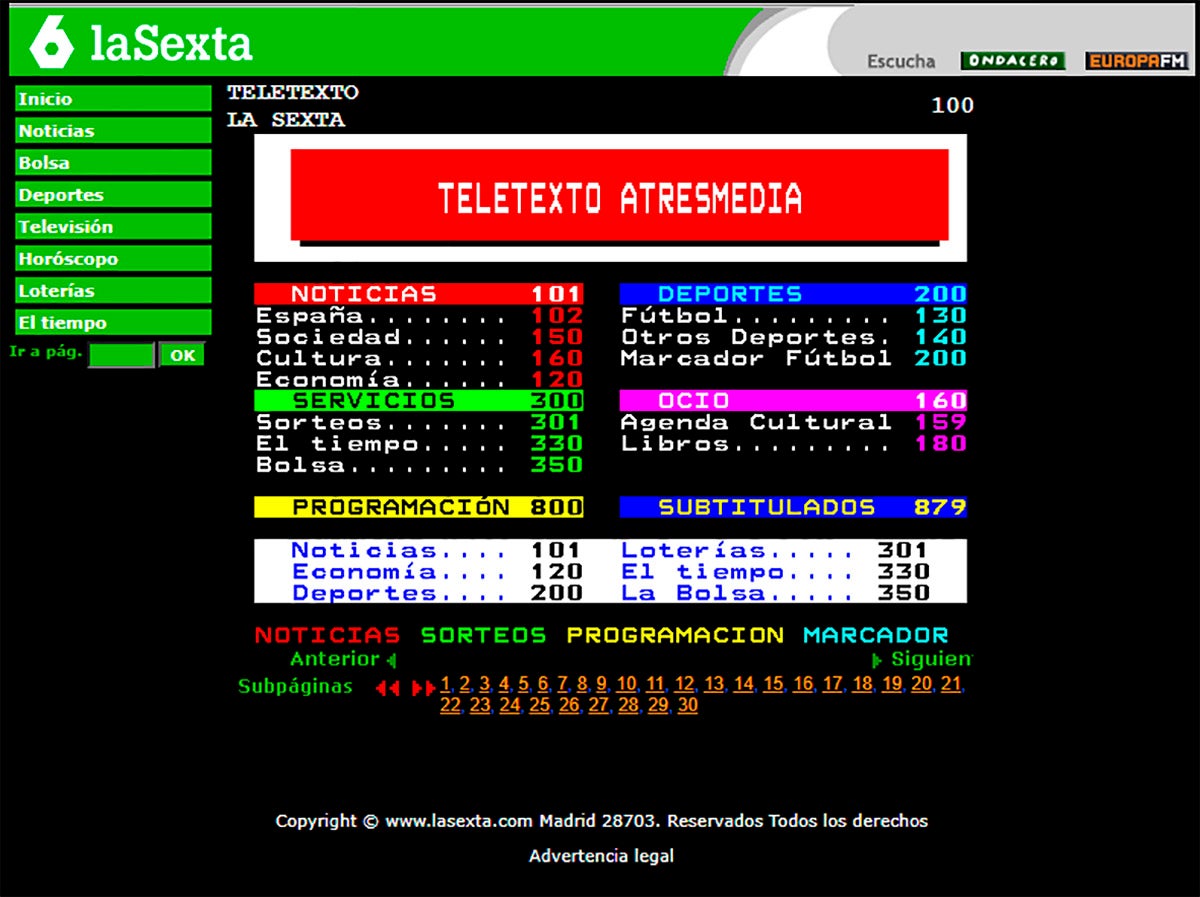 Es muy útil para consultar noticias, resultados deportivos o loterías