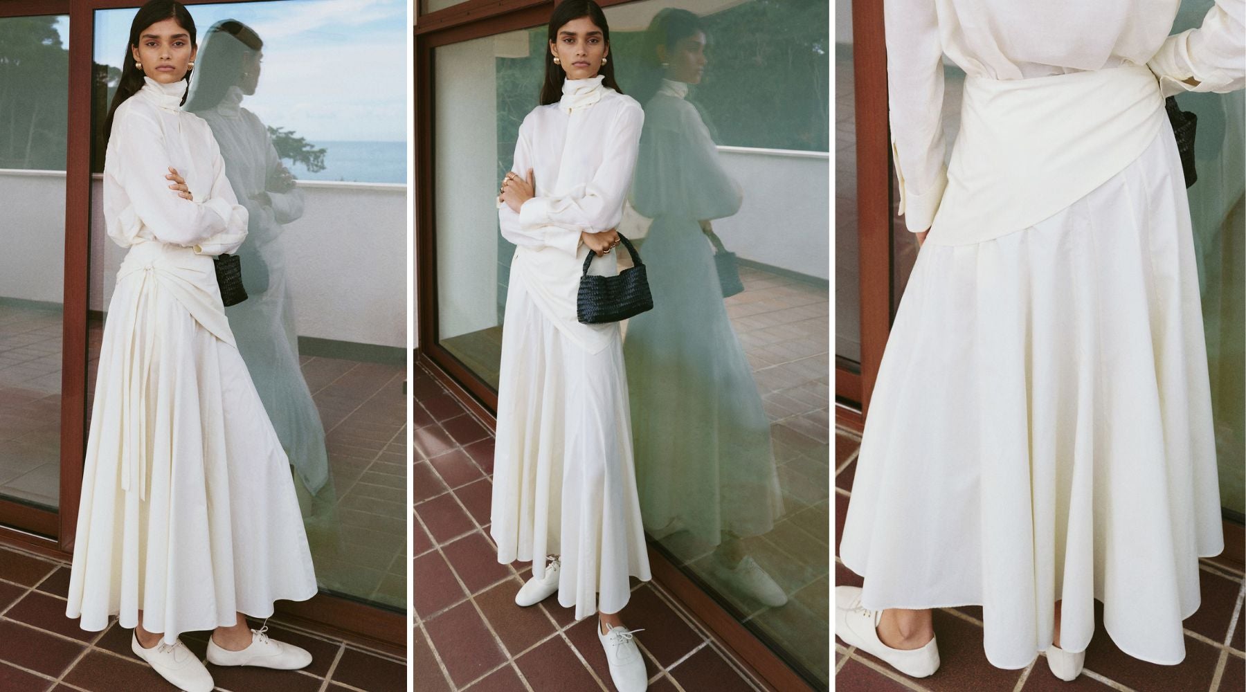 Falda evasé con detalle pañuelo (49,99 €) | Mango