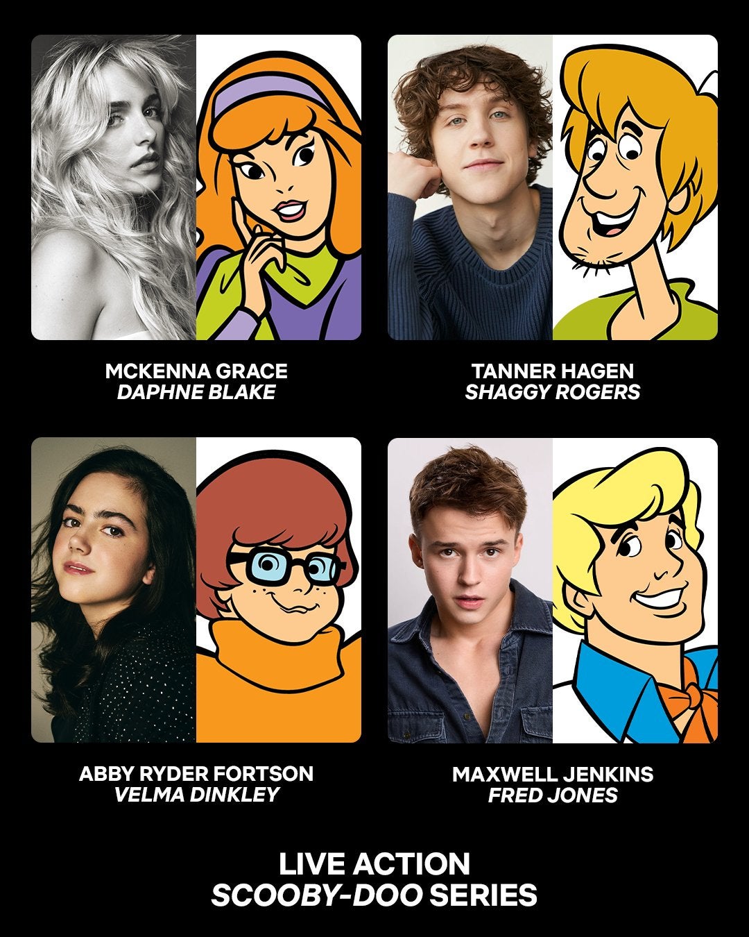 El casting del Live Action de Scooby Doo / Netflix
