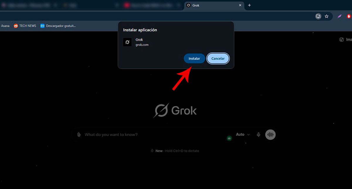Grok puede desinstalarse como cualquier otro programa en Windows