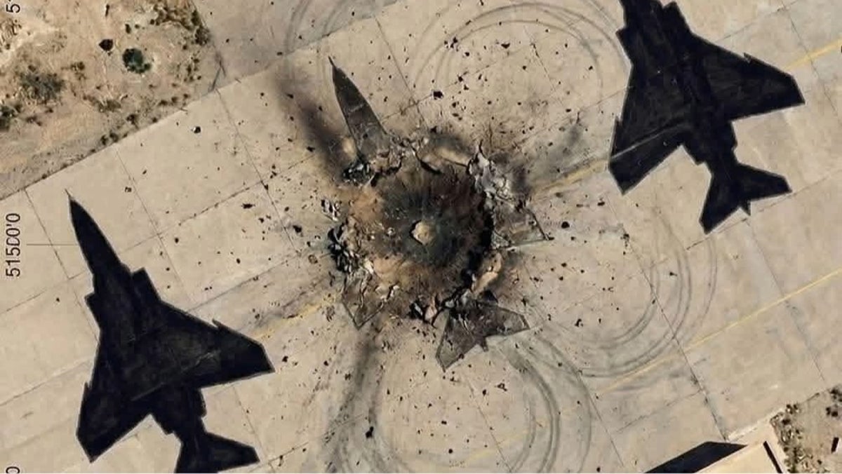 Israel lanzó un misil de millones de dólares contra un helicóptero iraní… que era solo pintura en el suelo