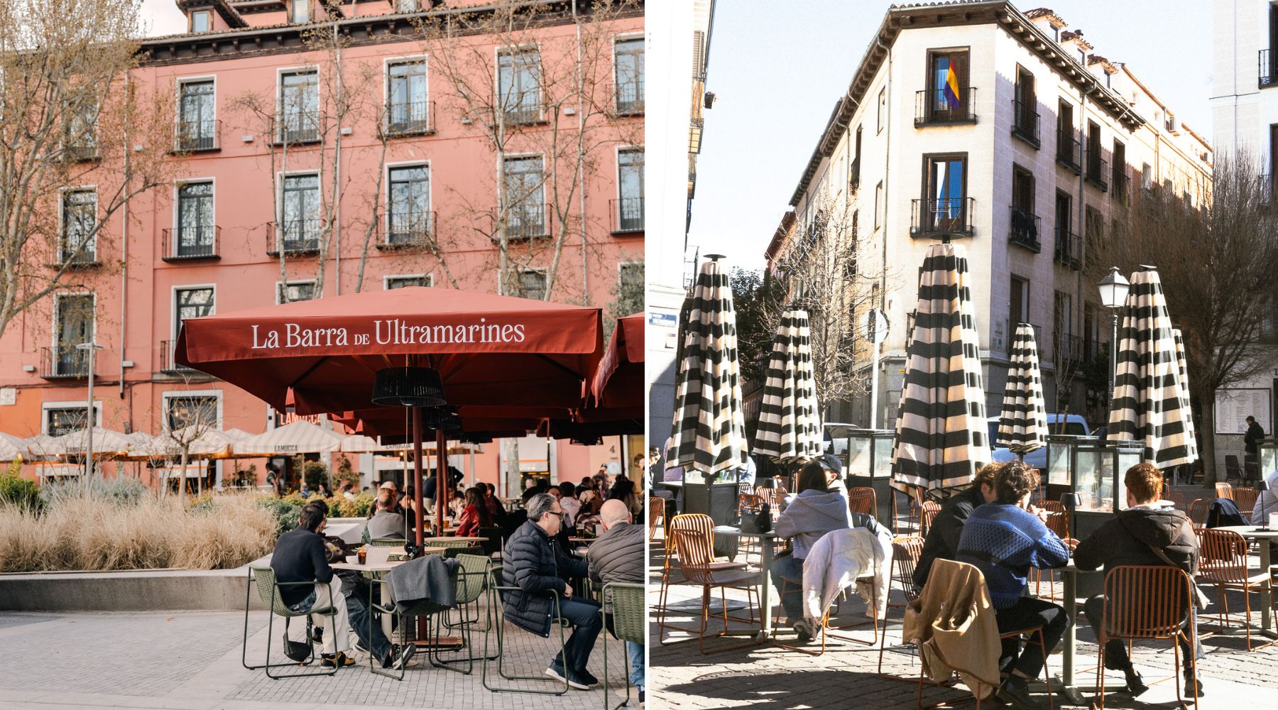 La Barra de Ultramarines del Coso y Ultramarines del Coso, dos formas de entender el tapeo en terraza.