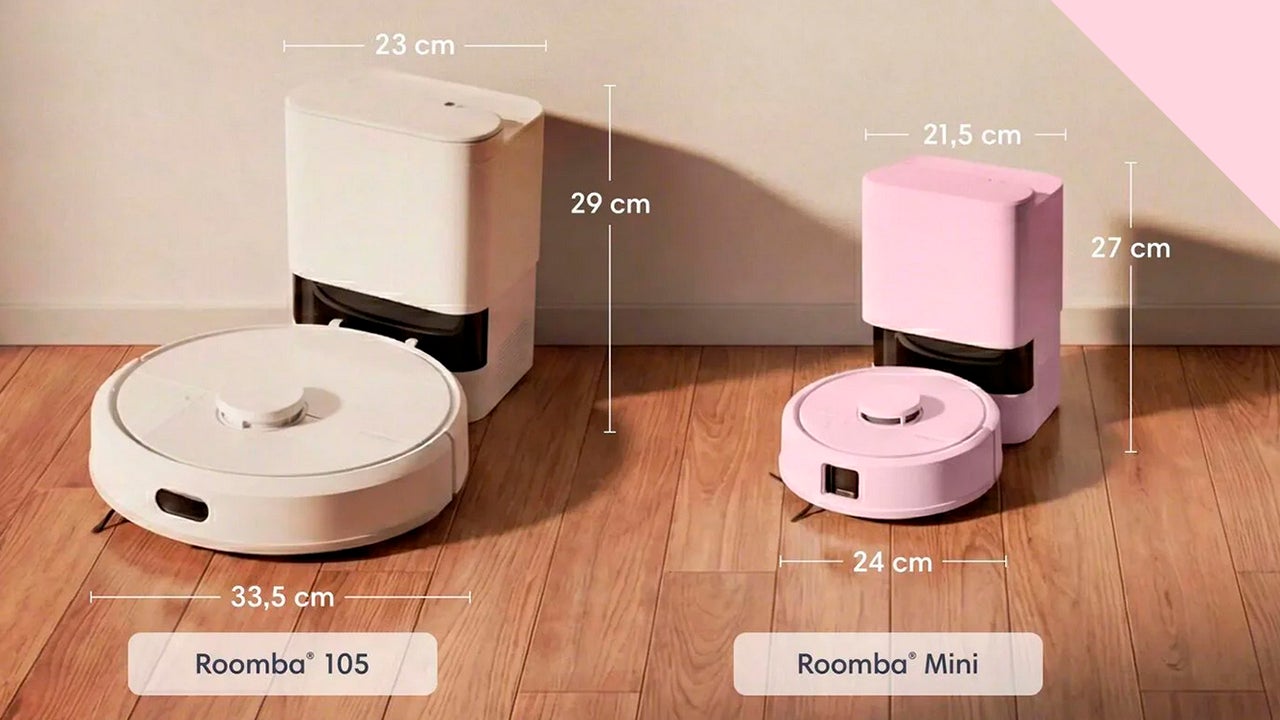 Es drásticamente más pequeña que una roomba normal
