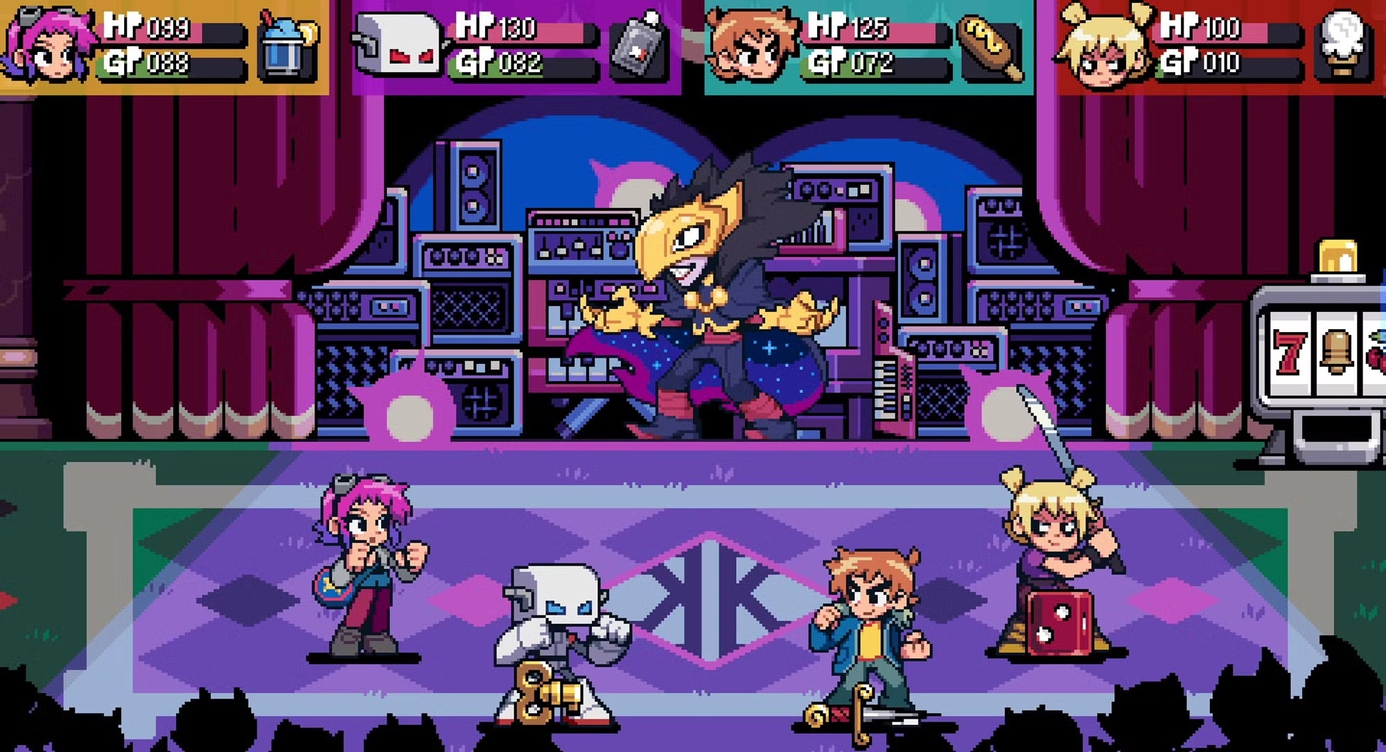 Cada personaje jugable cuenta con conjuntos de movimientos distintos