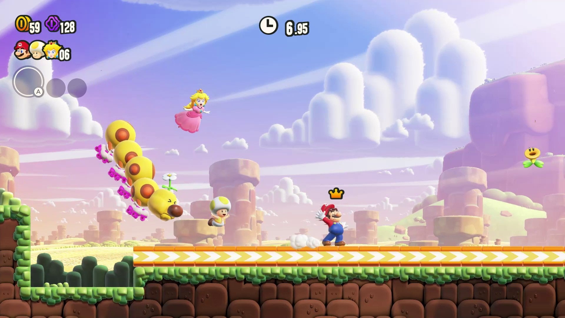La experiencia multijugador de Super Mario Wonder es tremendamente divertida.