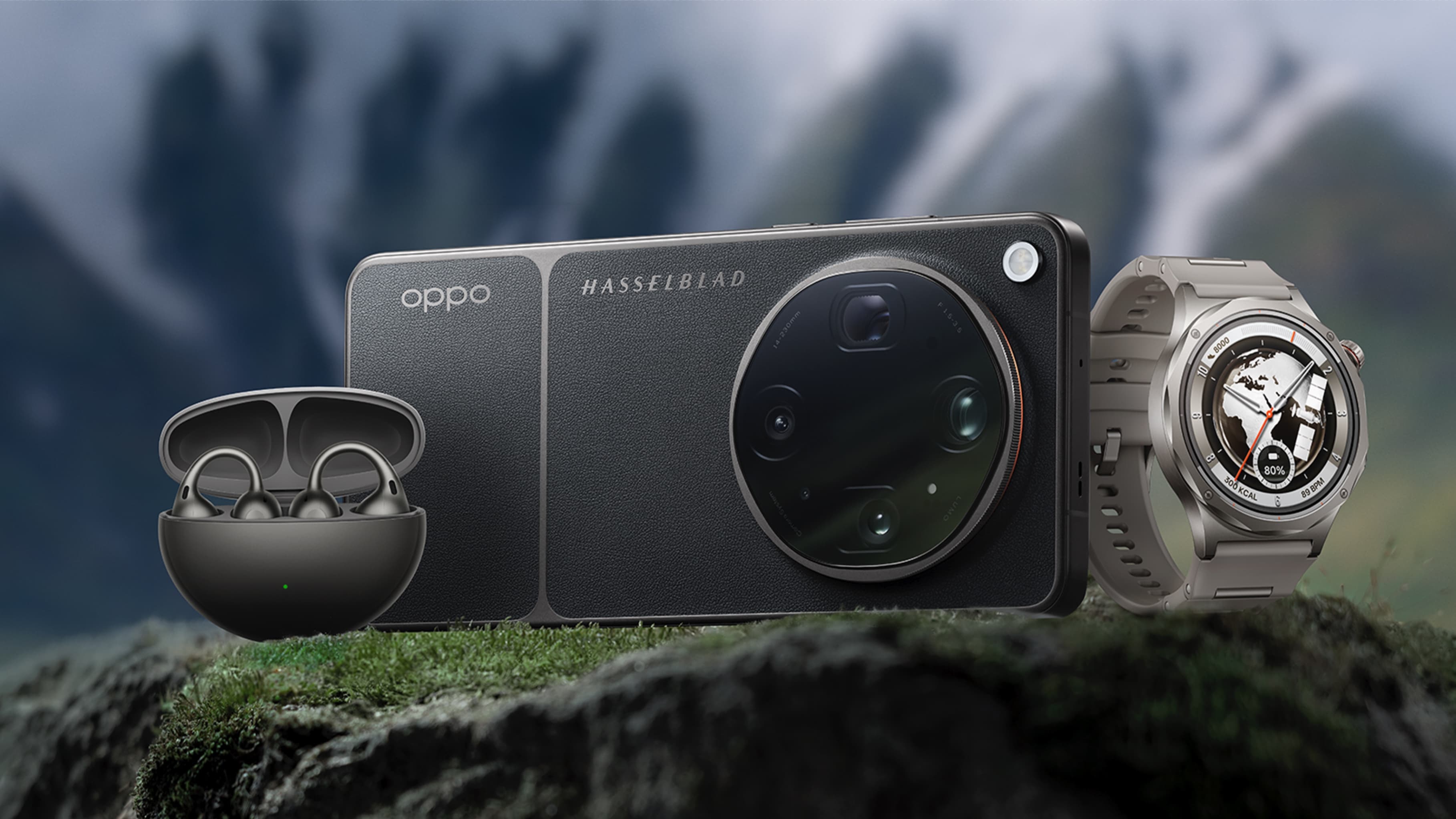 El nuevo OPPO Find X9 Ultra con los OPPO Watch X3 y Enco Clip2