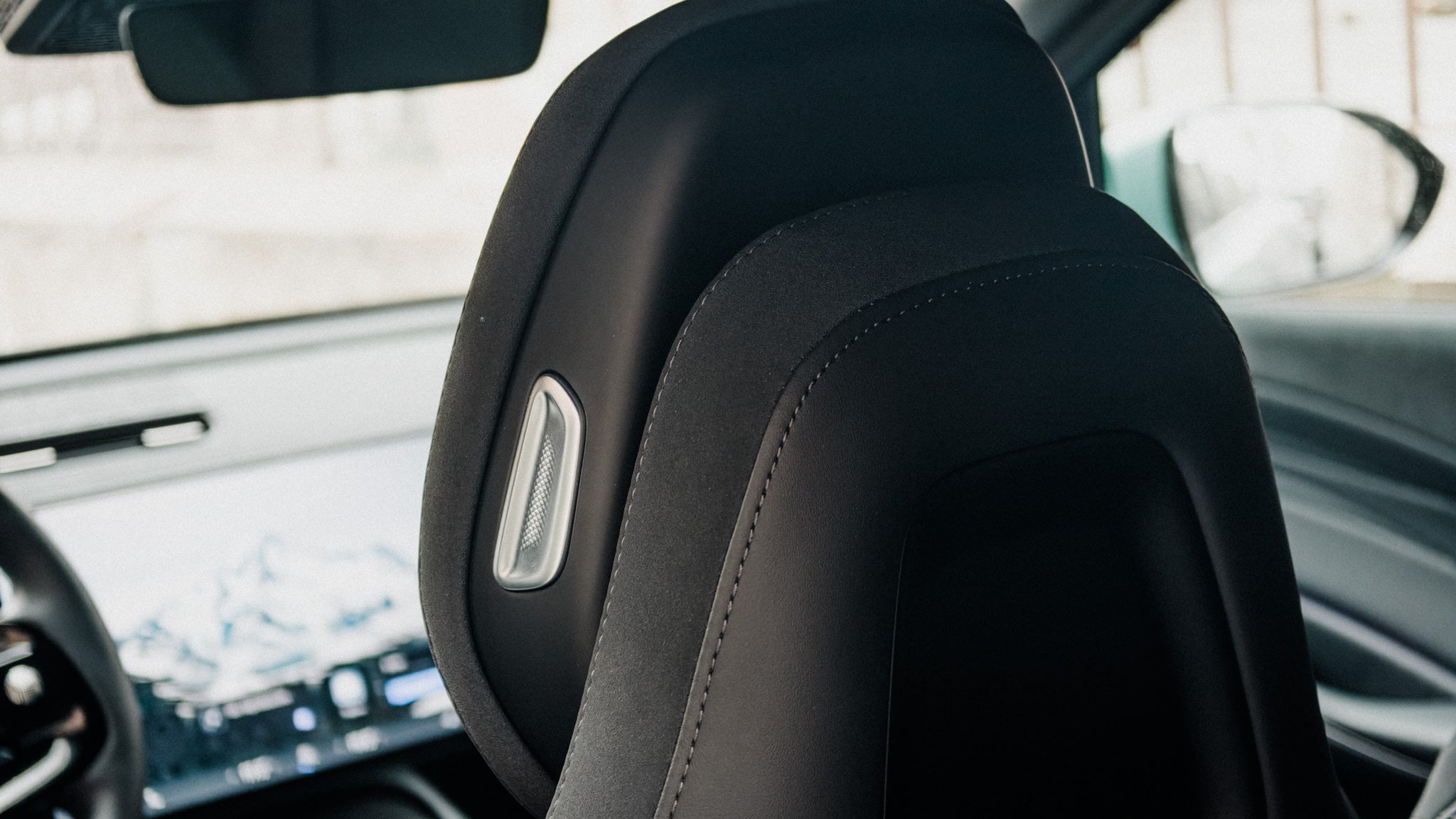 Parte trasera del asiento del copiloto en el OMODA 7 SHS / Fotografía de Christian Collado