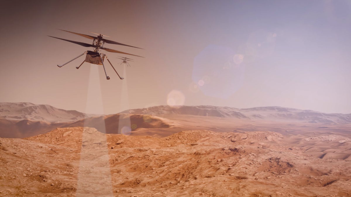 La NASA rompe la barrera del sonido con los rotores de su nuevo helicóptero para Marte