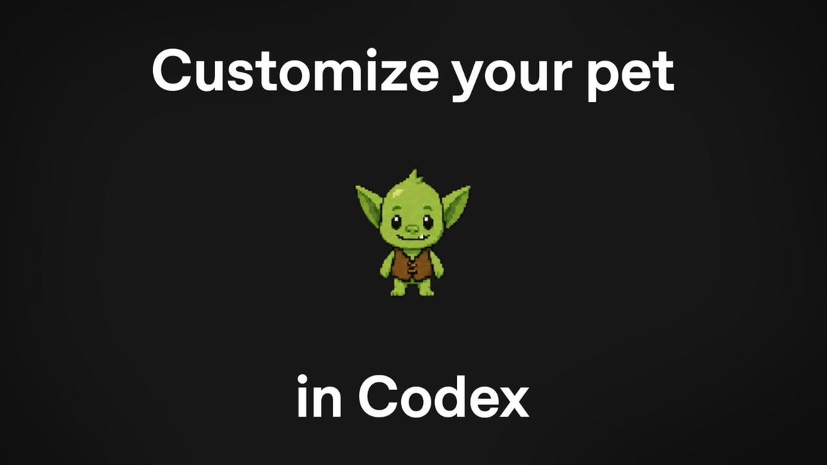 OpenAI lanza mascotas de IA en Codex: un bichito que te avisa mientras programa