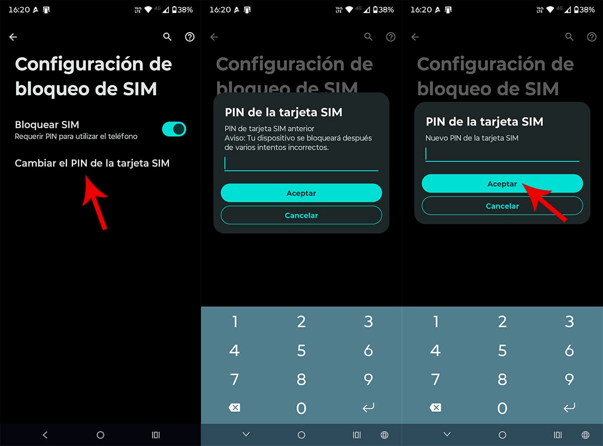 Cómo cambiar el PIN de la SIM en Android y en iPhone paso a paso