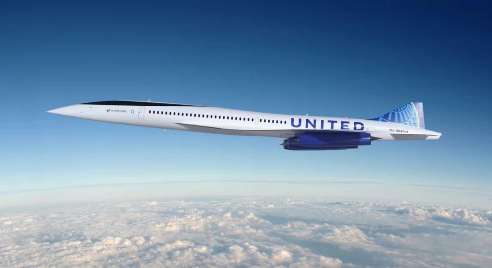 United Airlines Overture Boom