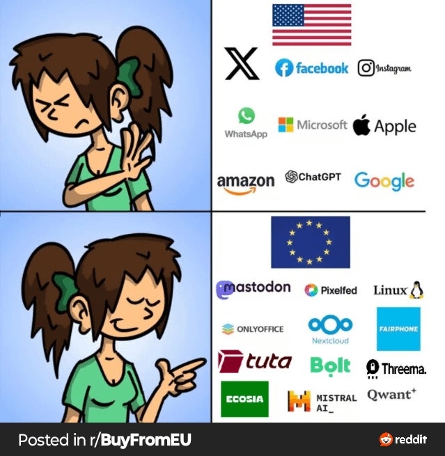 Casi todos los servicios estadounidenses tienen su equivalente europeo, aunque conviene ir despacio / Crédito: Reddit