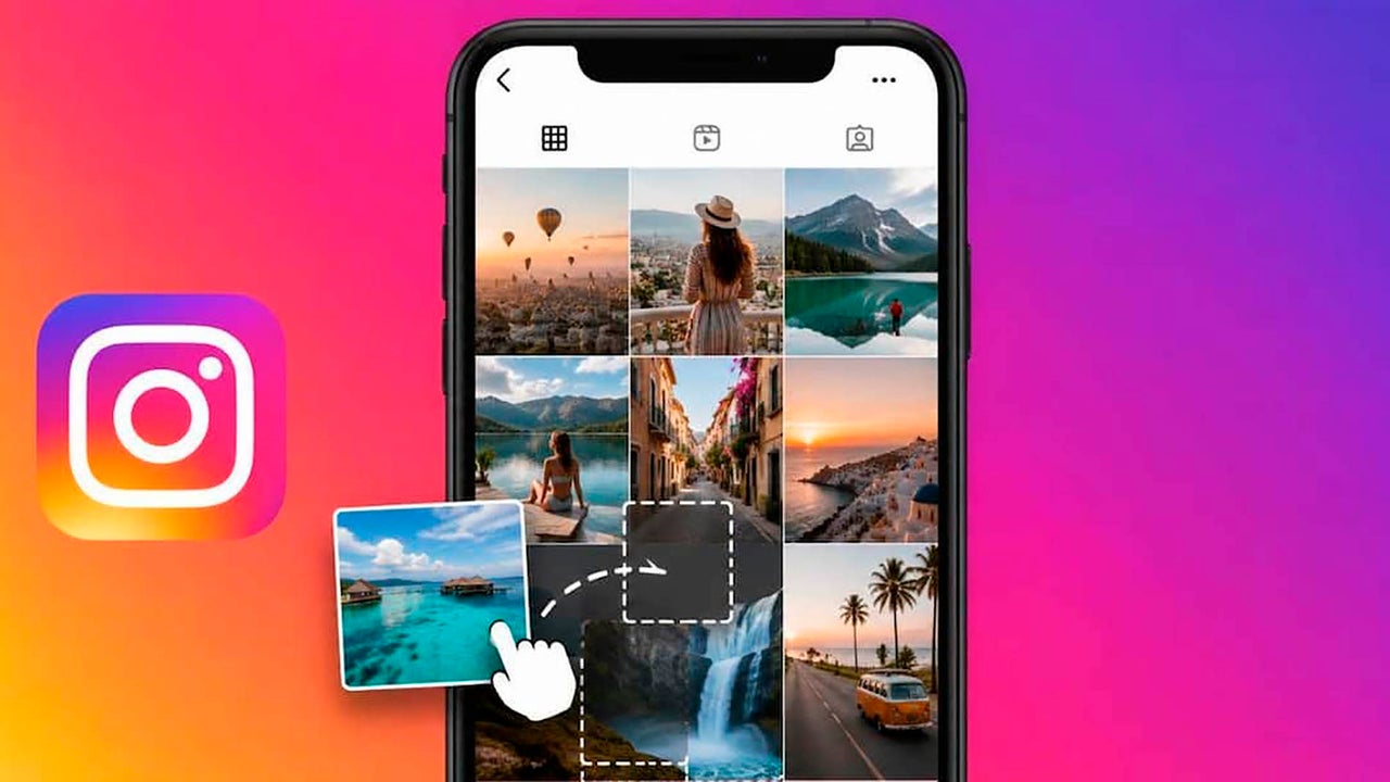 Cómo reordenar la cuadrícula de tu perfil de Instagram paso a paso