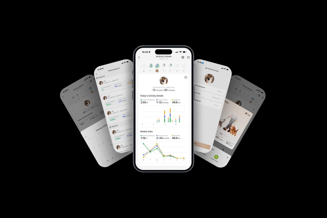El MOVA SureTrack Pro se acompaña de una app para el móvil