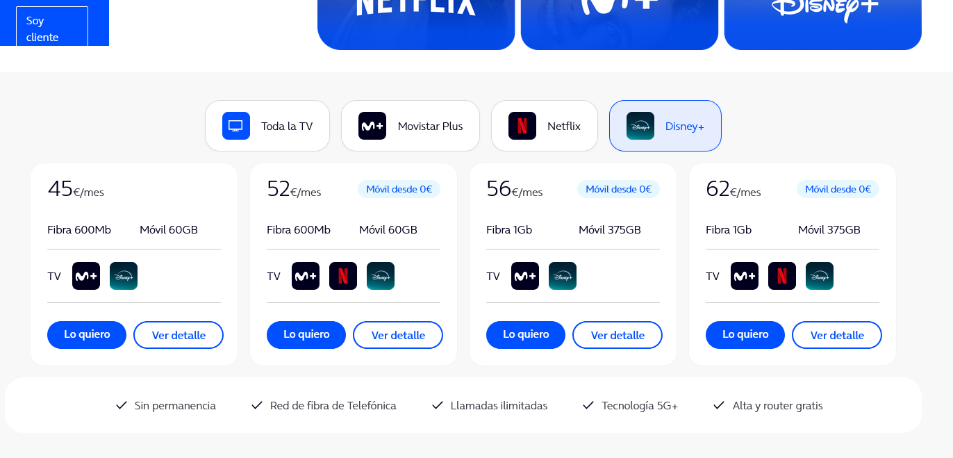 O2 lanza sus primeras tarifas con Disney+