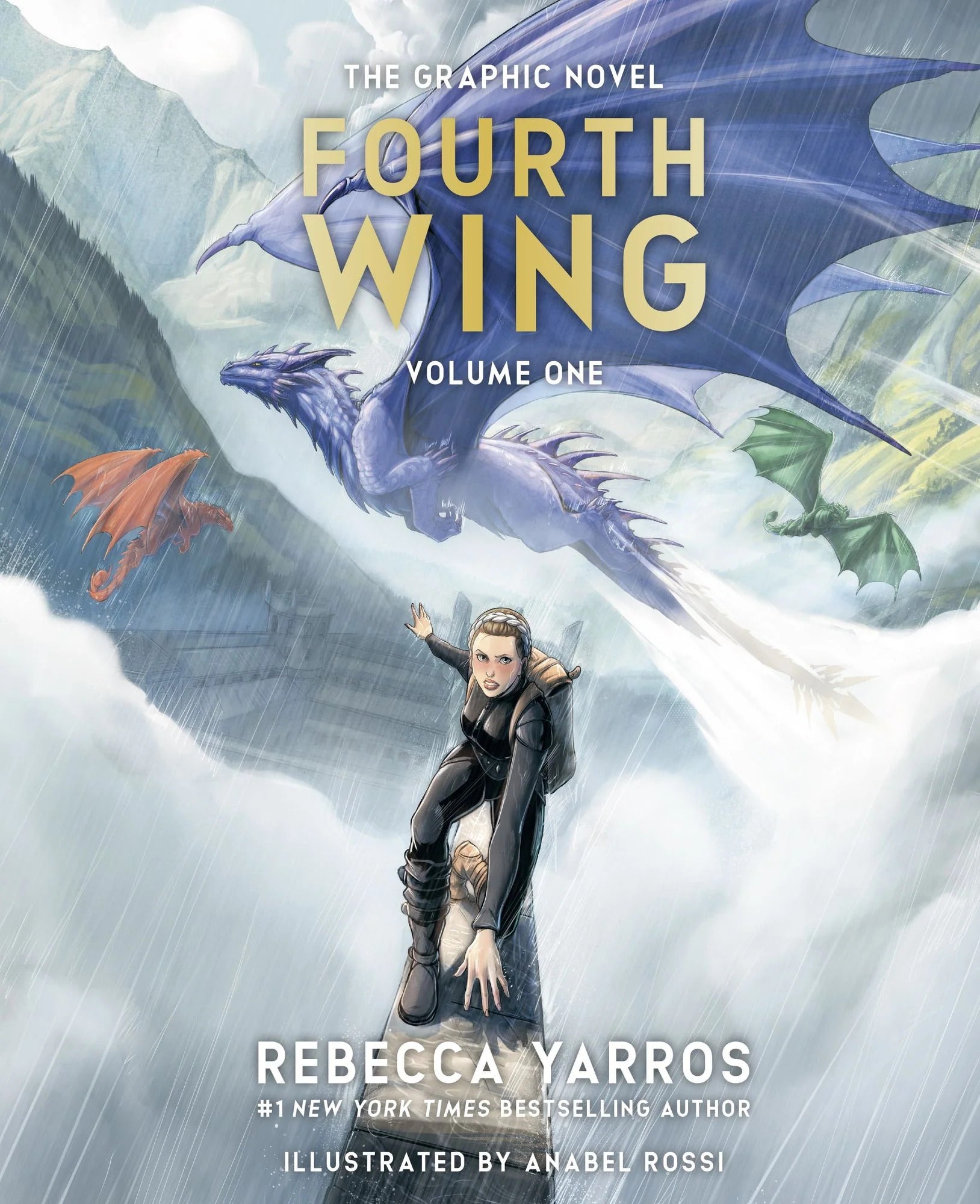 Portada del primer volumen de Fourth Wing: The Graphic Novel