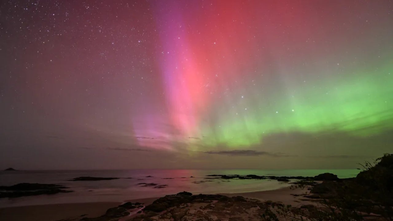 Las tormentas solares crean auroras boreales