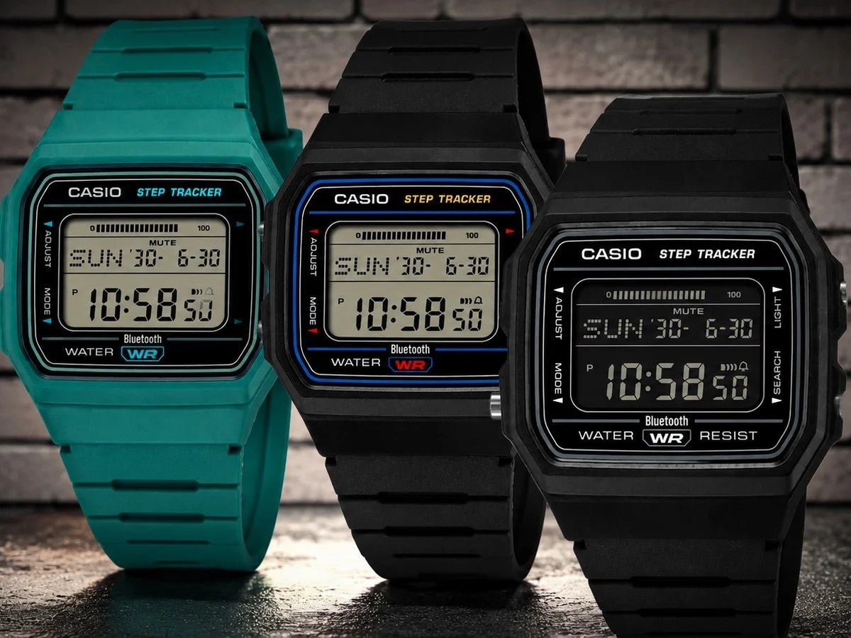 El Casio F-B100W en todos sus colores