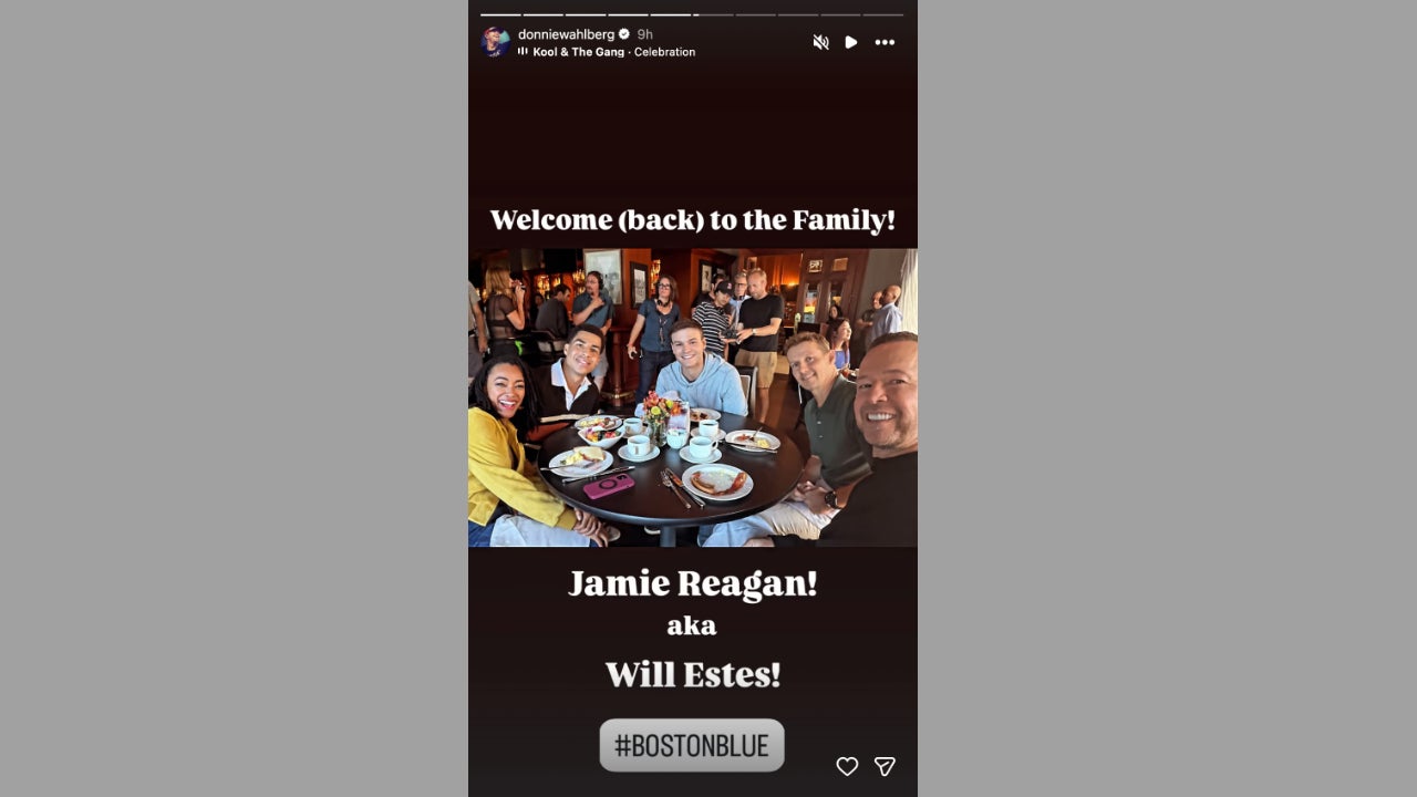 La historia de Instagram en la que Donnie Wahlberg confirma el regreso de Will Estes, alias Jamie Reagan, a 'Boston Blue'