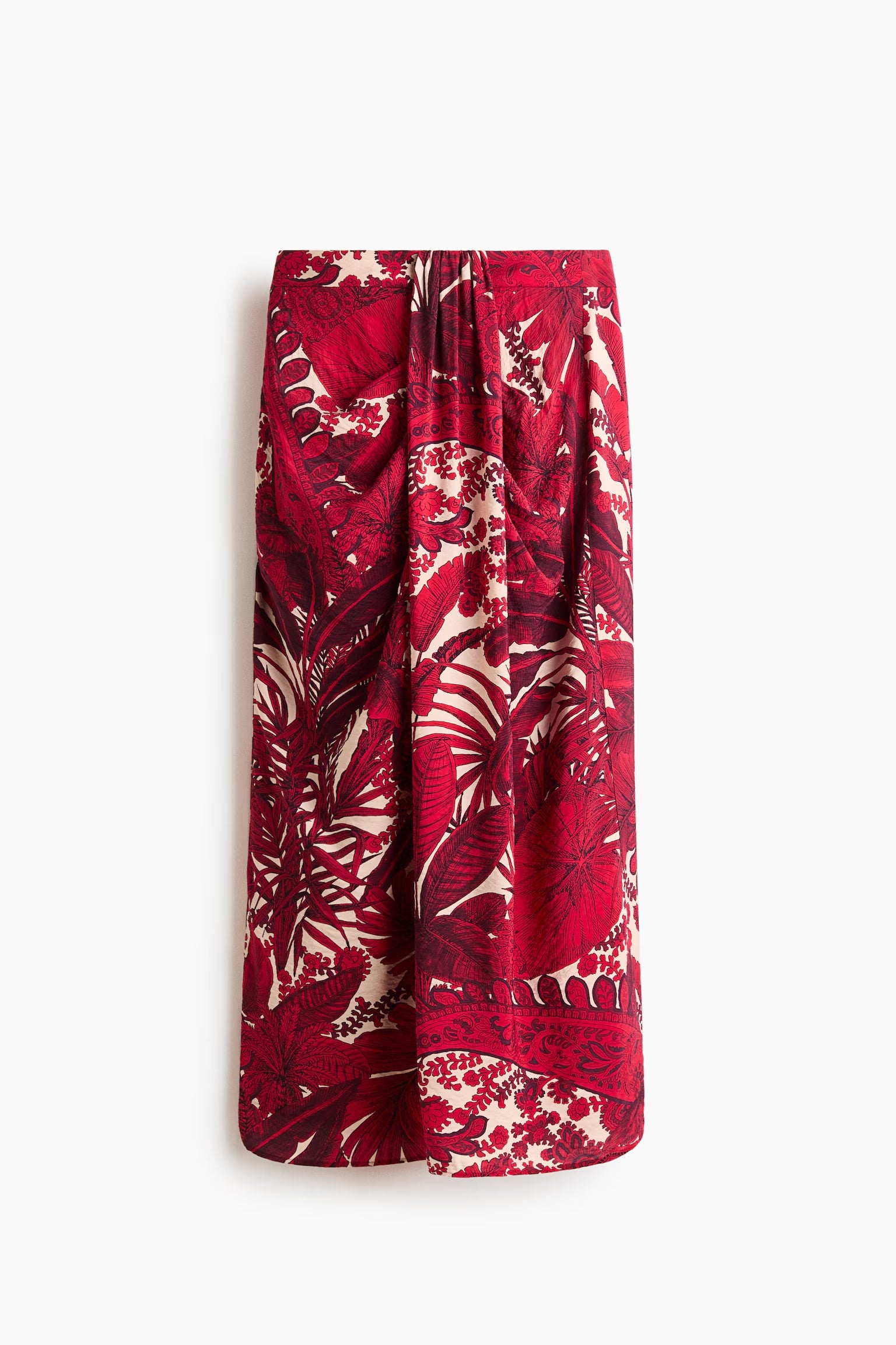 Falda midi con detalle fruncido (29,99 €) | H&M