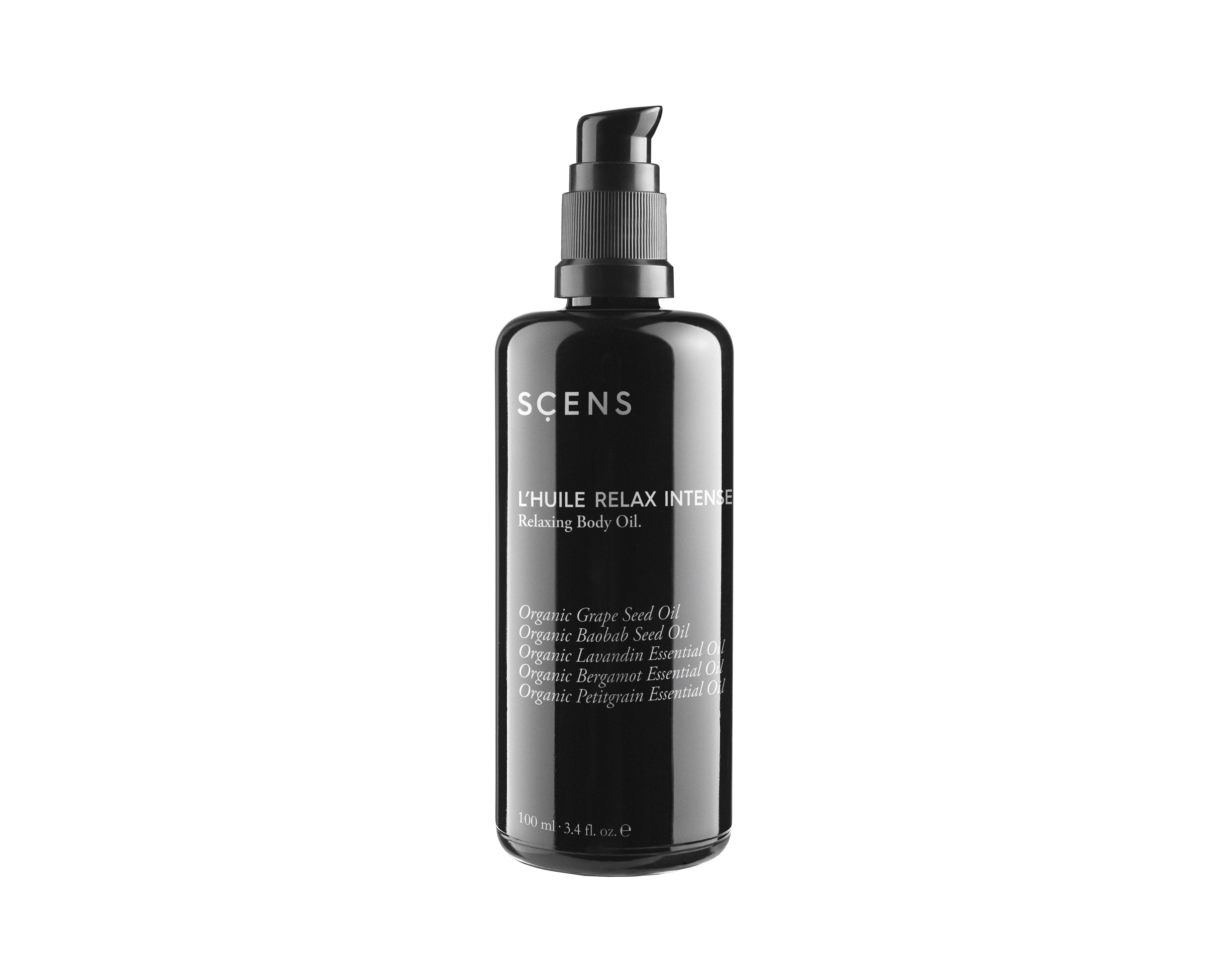 Huile Relax Intense de Scens (63 €) | Mumona