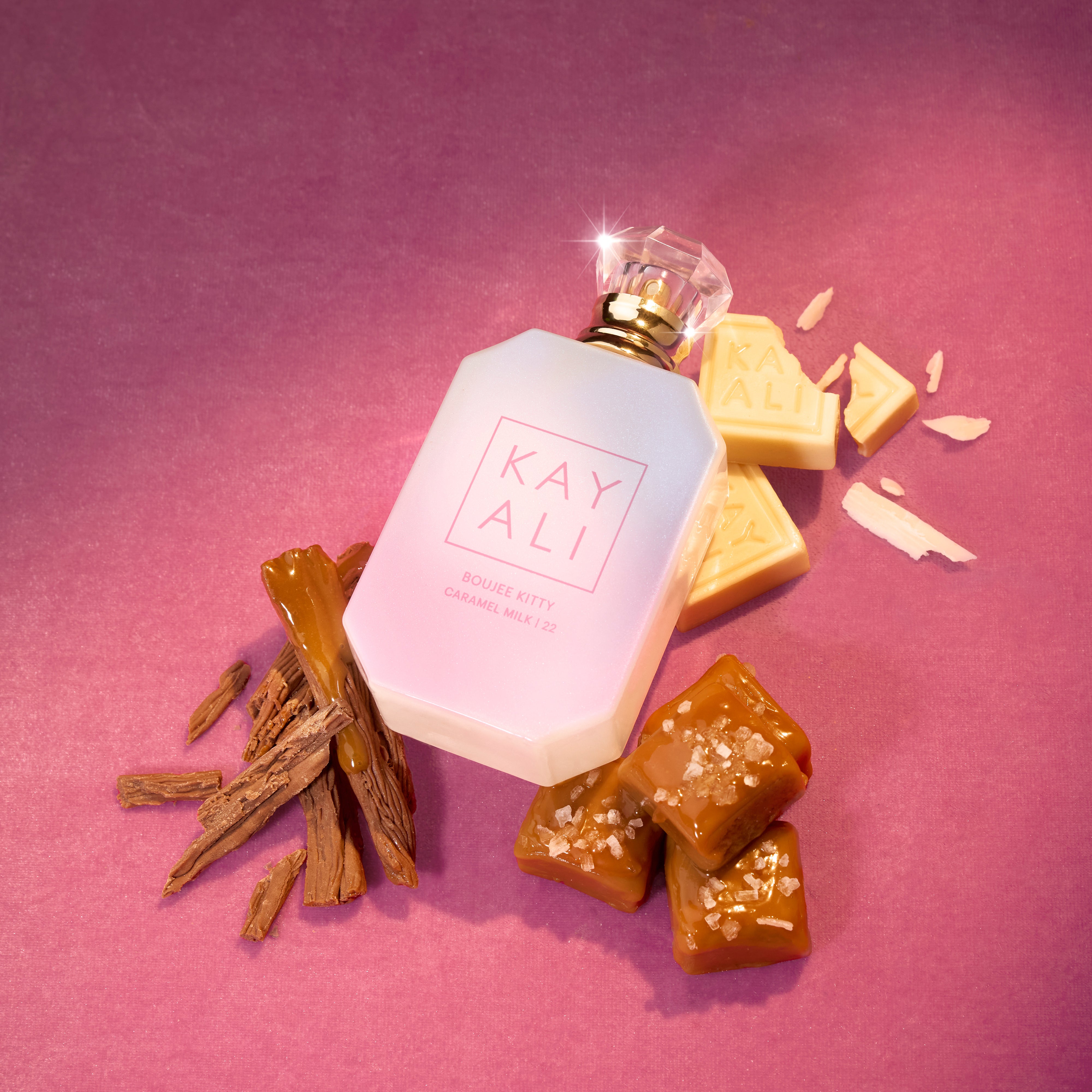 Boujee Kitty Caramel Milk | 22 Eau de Parfum de Kayali está disponible en formatos de 10 y 50 ml | Sephora