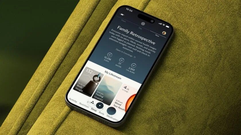 Companion app de Luffu Link en un iPhone