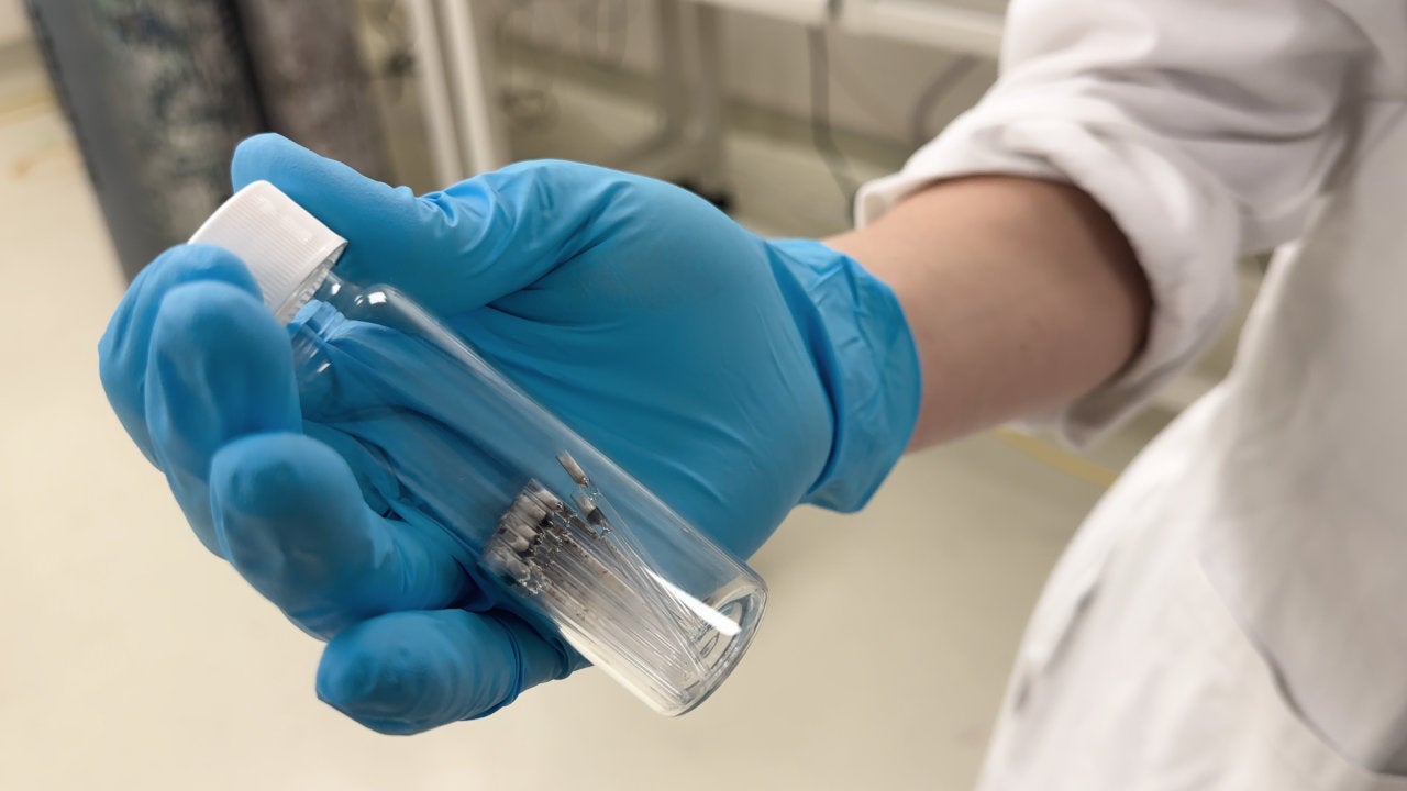Muestras de laboratorio para analizar
