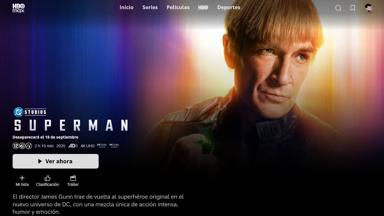 'Superman' se va de HBO Max dentro de unas 3 semanas