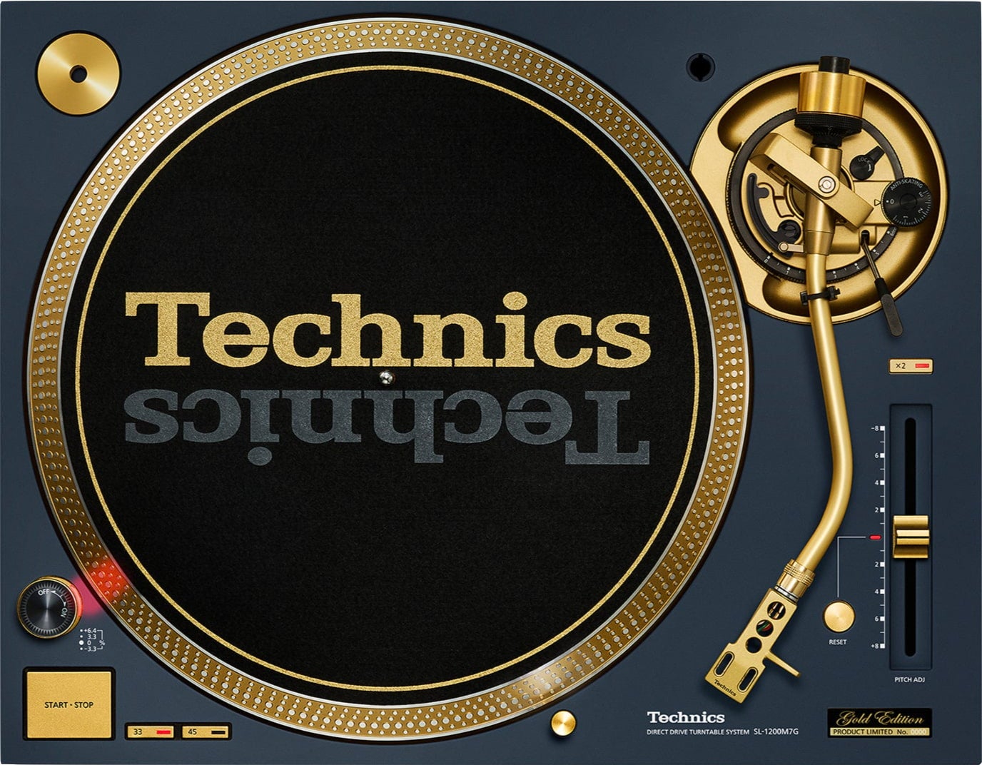 Vista cenital del Technics SL-1200MK7