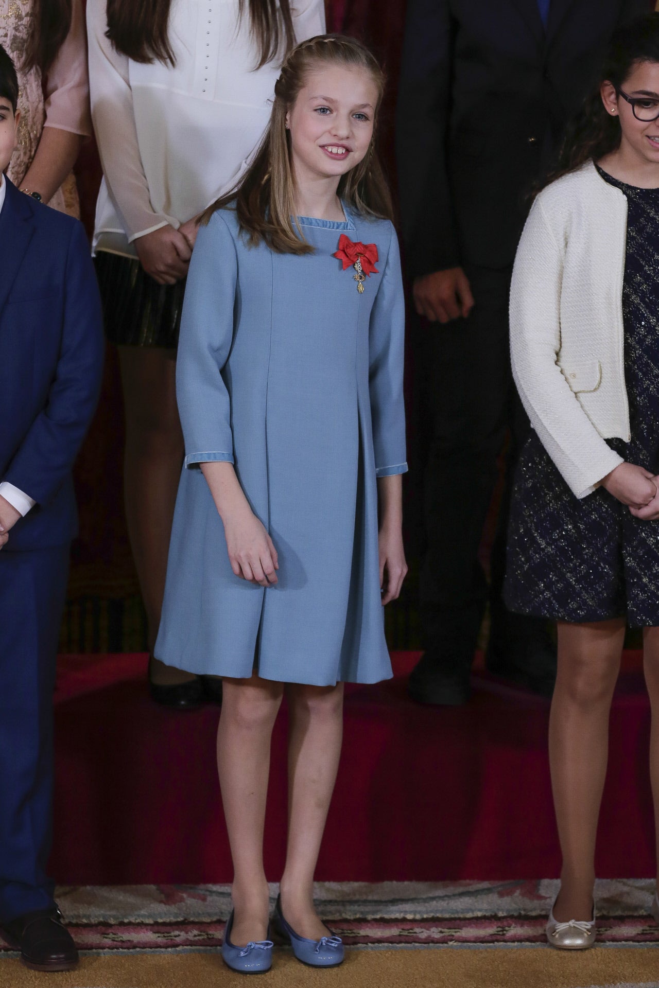 El vestido azul bebé que Leonor llevó para recibir el Toisón de Oro | GTRES
