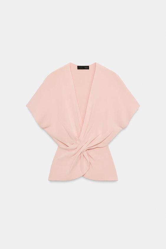 Top punto drapeado (29,95 euros) | Zara