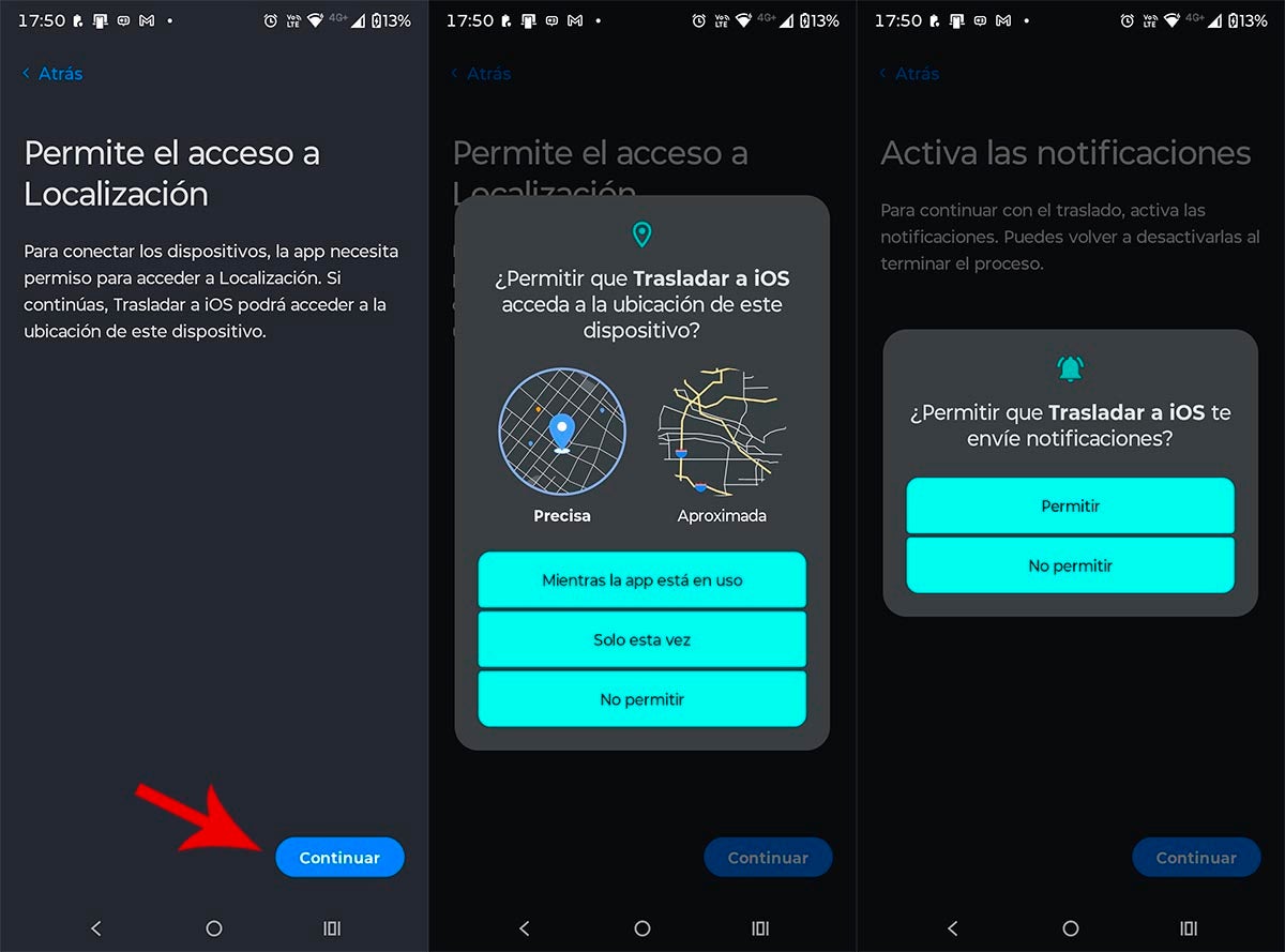 Debes tener ambos móviles cerca para evitar interrupciones