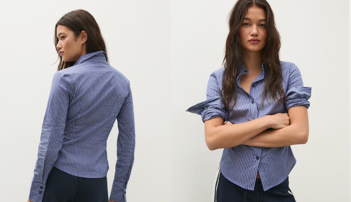 La camisa de manga larga y entallada que no puede faltar / Bershka
