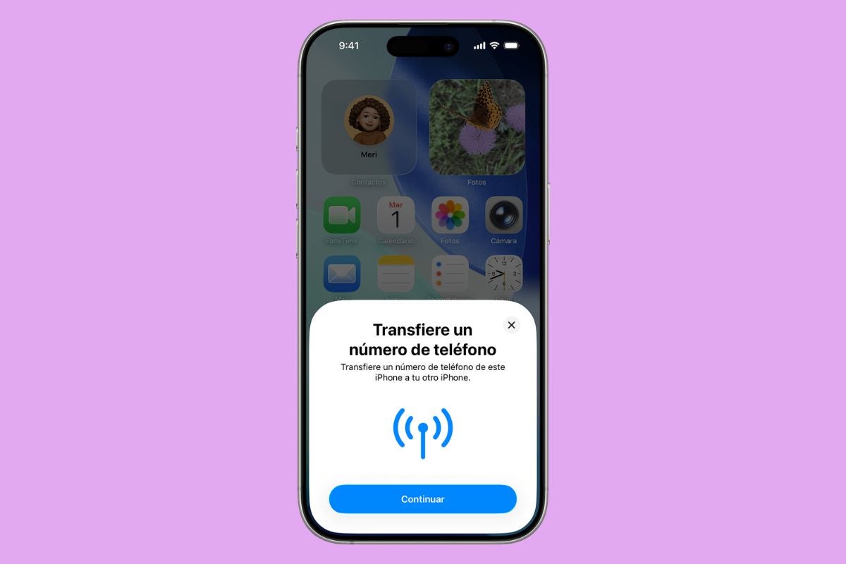 Transferir una eSIM entre dos iPhone