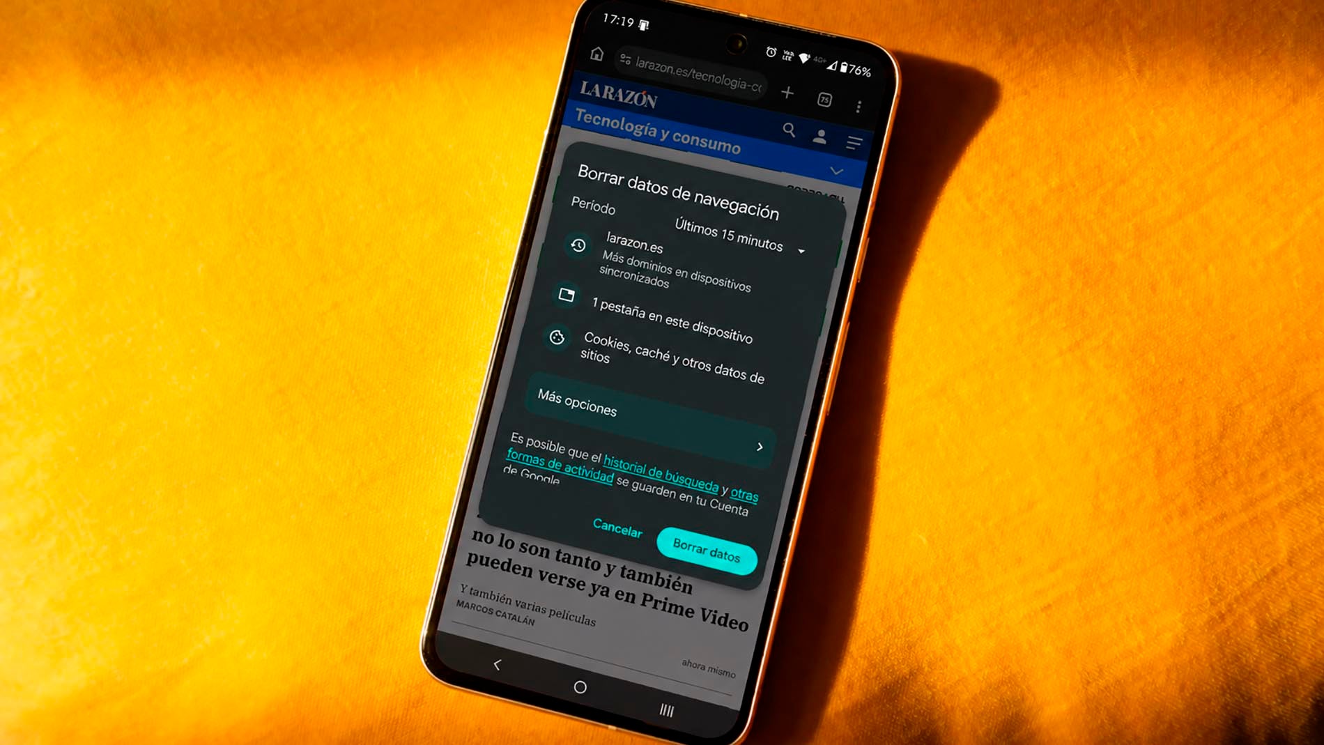 Cómo borrar el historial de Google en el móvil y el PC