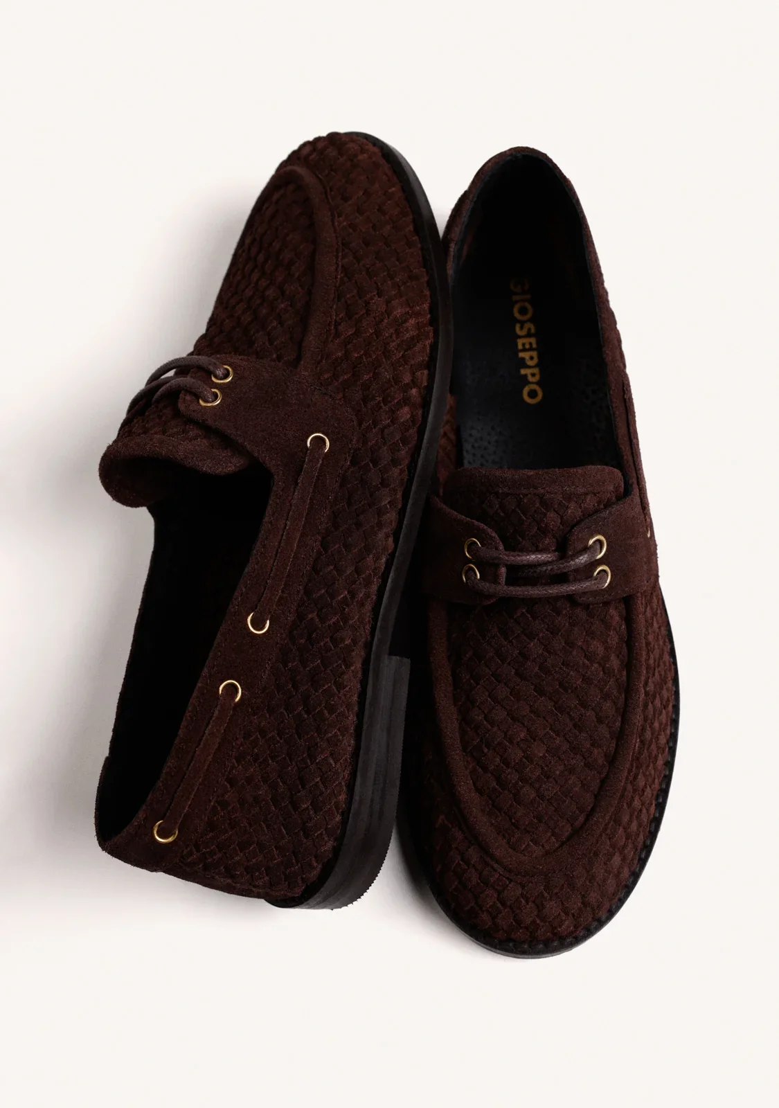 Mocasines náuticos de piel trenzada (89,95 €) | Gioseppo