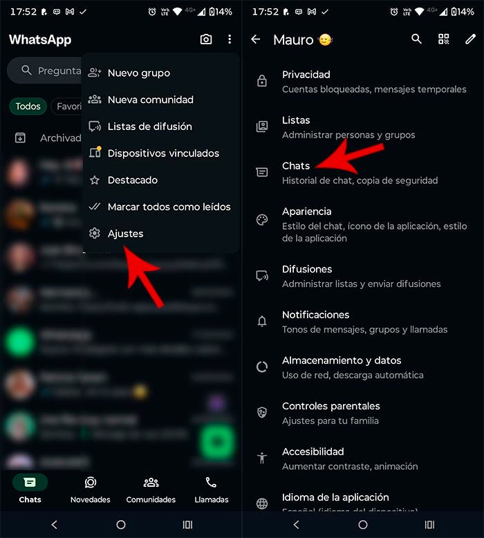 Puedes ver la copia de seguridad de tu cuenta de WhatsApp desde la propia app de mensajería