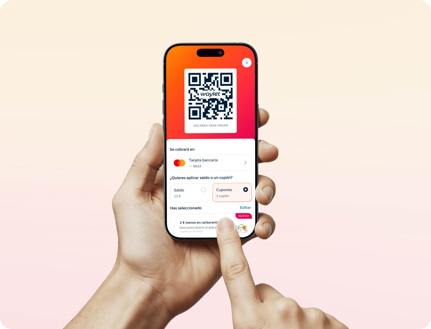 App de Waylet en funcionamiento