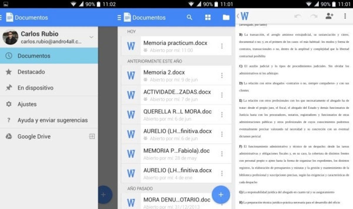 Google Docs y Sheets ahora con nueva interfaz y compatibilidad con Word ...