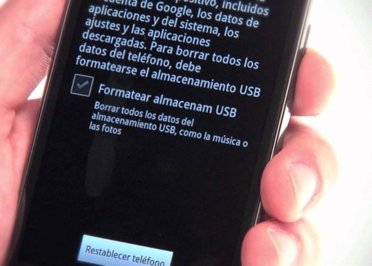 Restablecer de fábrica