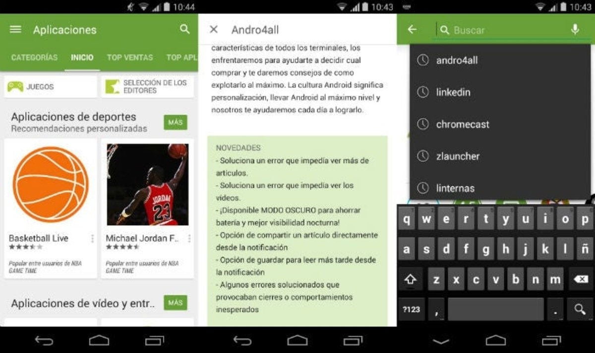 Este es el nuevo diseño de Google Play Store con Material Design, ¡ya ...