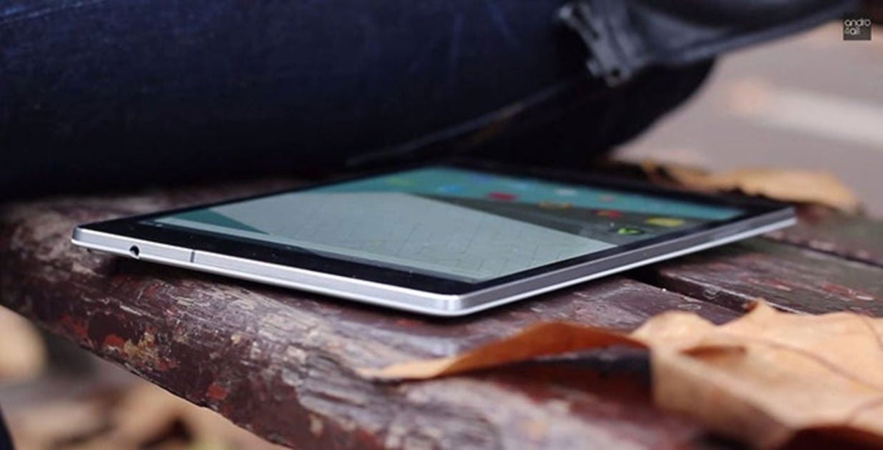 Canto metálico de la Google Nexus 9